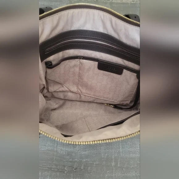 Michael Kors Dark Brown Tote Bag - Picture 15 of 16